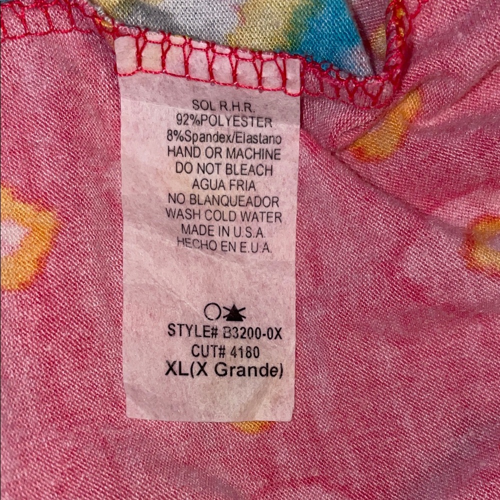 NWT! Colorful Bohemian Off-Shoulder Top, XL - Picture 6 of 6
